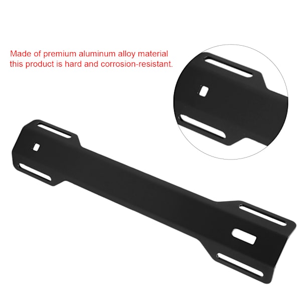Aluminiumslegering Seleplate Bakplate Støttebrakett for Scuba Diving Underwater (Svart)