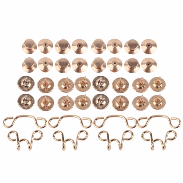 Knapper Justerbar Avtakbar Fleksibel Spor Design Gylden Liten DIY Tilbehør for Bukser Skjørt