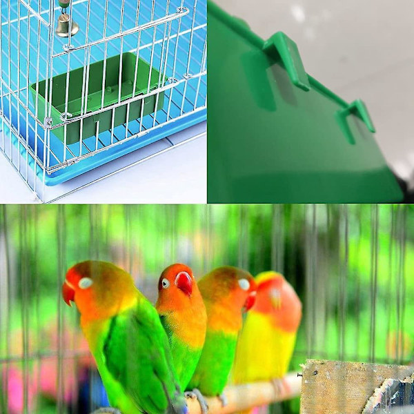 Fågelfoderkopphållare för bur - 5-pack