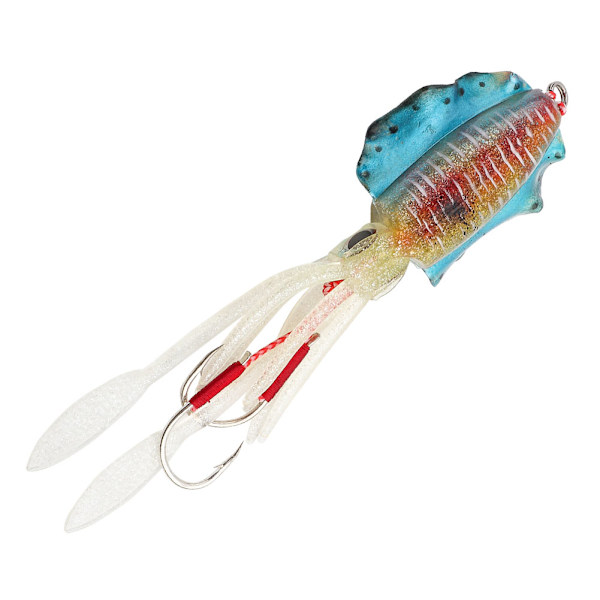 Pehmeä valoisa kalastussyötti UV Octopus Squid Lure -kalastustarvikkeet3#
