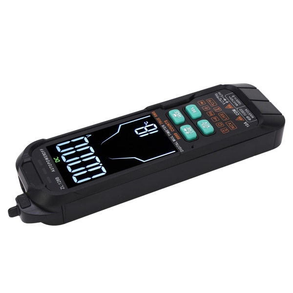 Digital multimeter, bärbar, stor bakgrundsbelyst skärm, 1000 mAh, strömspänningsmätare 0-1000 V