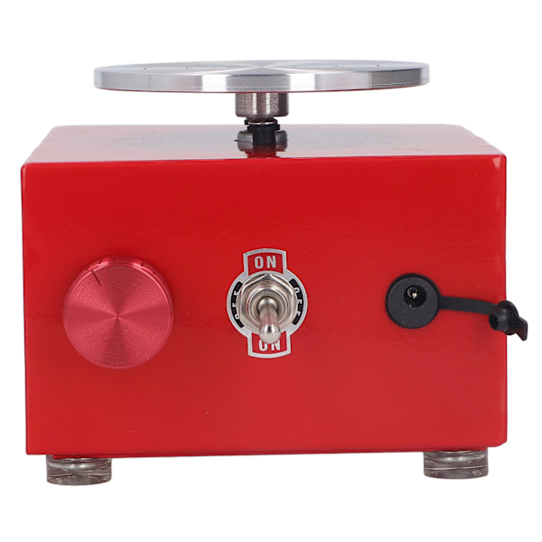 Mini Keramikk Hjul for Barn med Avtakbar Vannbeholder Sekskantnøkkel 2000RPM Justerbar Hastighet Keramikk Hjul Elektrisk 100‑240V Rød EU Plugg