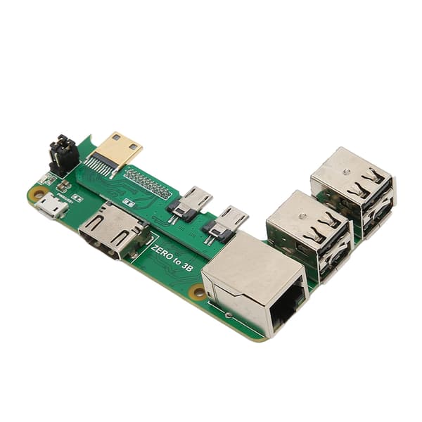 Udvidelseskort til Raspberry Pi 2W til 3B 3 USB2.0 RJ45 netværksport adapterkort til generel computer