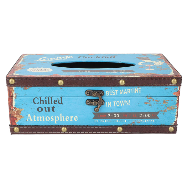 Tissue Box Vanntett Utsøkt Elegant Serviettholder Box Photography Rekvisitter for Massasje Shop Restaurant