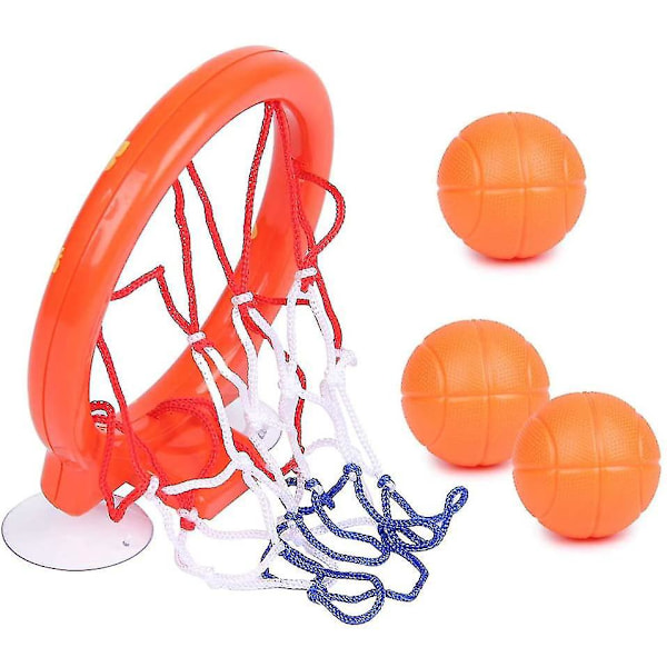 Mini Basketballkurv, Sjov Basketballkurv til Badeværelset, Badelegetøj Mini Basketball Sugekop Dunker Kompatibel Med Badeværelseslegetøj til Babyer, Babybadekar, Vand