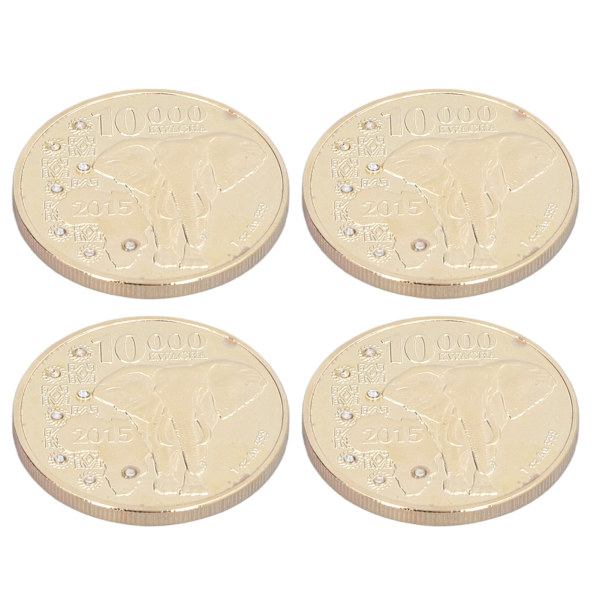 4 sæt Mindemønter 4 cm/1,6 tommer Diameter Zink Legering Materiale Elegant Stil Kompakt Individuel Samleobjekt Gave