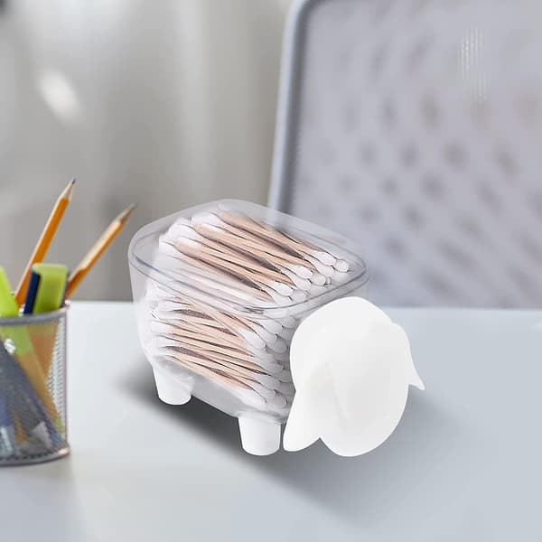 Creative Dustproof Desktop Storage Box Toothpicks, Cotton Swabs, Tissues Etc. Cute Sheep Shaped Box