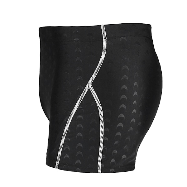 Herr Sport Badkläder Racing Simning Badbyxor Snabbtorkande Kalsonger Baddräkt (Silver Line 2XL)