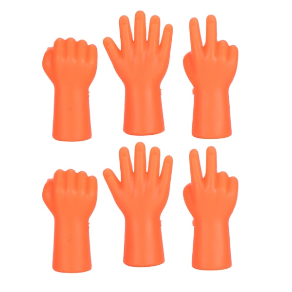 6 stk. nålebeskyttelse skridsikker sweaterpind beskytter strikning forhindrer tab af nåle tilbehør (orange)