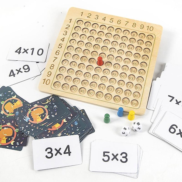 Matematikkmanipulatorer Multiplikasjons- og Divisjonsbrett Perler Utdanningshjelpemidler