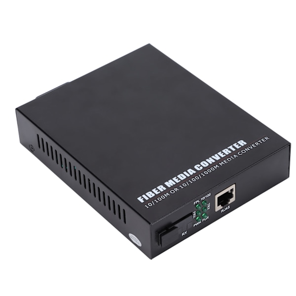 Ethernet Media Converter Single Mode Single Fiber TBC‑MC3312NS20A Fiber Optic Transceiver 100‑250VAU Plug