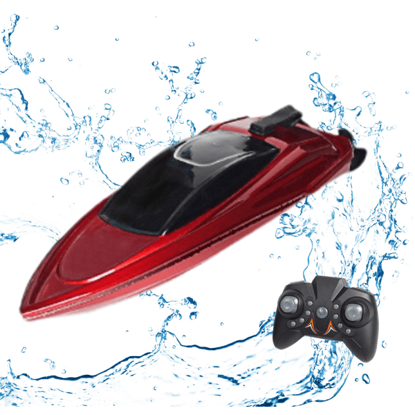 RC-båt høyhastighets fjernkontrollbåt for bassenger og innsjøer Oppladbare 2,4 GHZ RC-båter for voksne barn