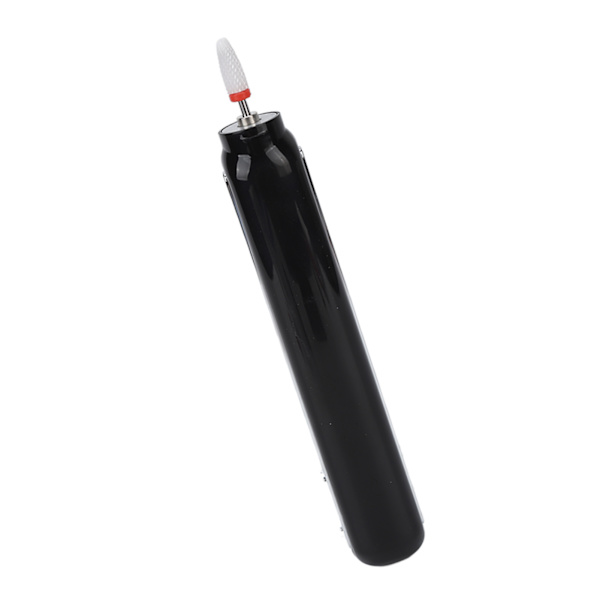 Kynsiporakone USB latauksella 3 nopeutta kannettava sähköinen set valolla manikyyri pedikyyriin, musta