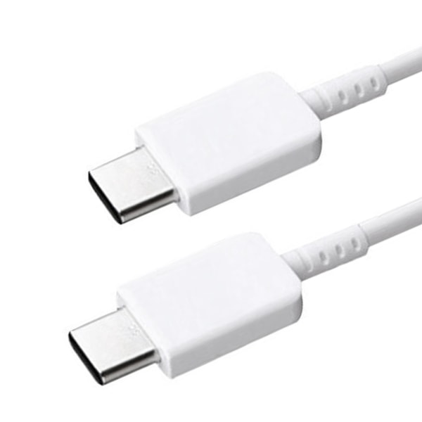 Typ C till Typ C-kabel PD Snabbladdning Flexibel typ C-datasladd för Android för Note 10-telefon 3,3 fot Vit