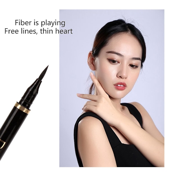 Snabbtorkande Vattentät Eyeliner Pen - 2ml, Långvarig & Lätt Lila