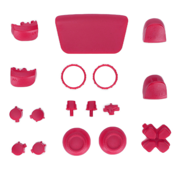 Erstatningsknapper L2 R2 Komplet knapsæt Erstatningsknap Reparationssæt til PS5 Controller Pink