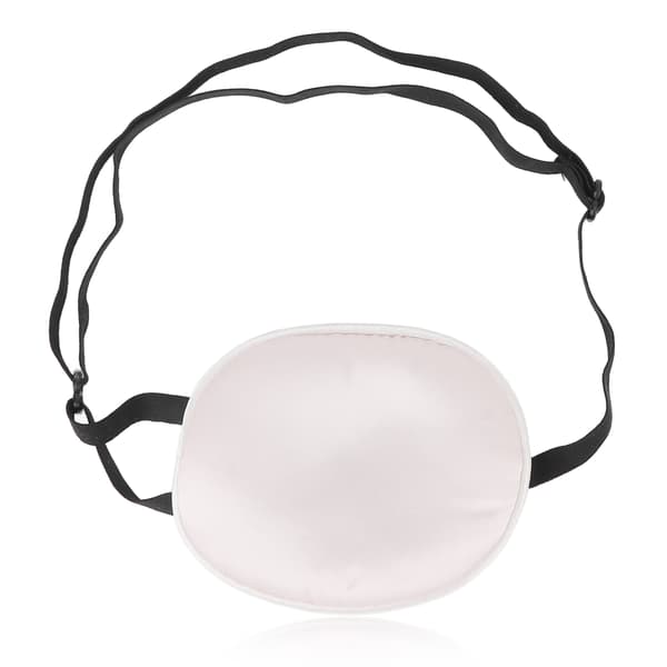 Amblyopia øjenplaster silke bomuld elastisk rem fuld dækning lysblokerende skeløjet øjenpude til voksne lyserød