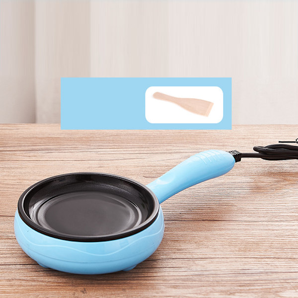 Multifunktionel 2 i 1 ægkoger non-stick æg stegepande æg kedel automatisk sluk æg kedel maskine til hjem sovesal blå