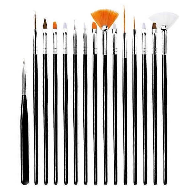 5/20 stk. Neglbørstesett, Neglekunstbørster for maling, tegning, prikking og gravering, Manikyrverktøy, Akryl, UV-gel og Neglepulver26