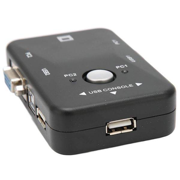 USB 2.0 KVM-switch 1920x1440 2-portars dubbelmonitor KVM-switch för WIN95 98 98SE 2000 ME XP