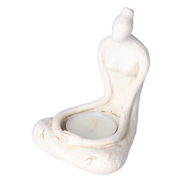 Yoga Figurine Unikt Design Dobbelt Funktion Holdbar Robust Praktisk Engel Figurine til Hjem Tearoom Yoga RoomSCS- RC007-B1