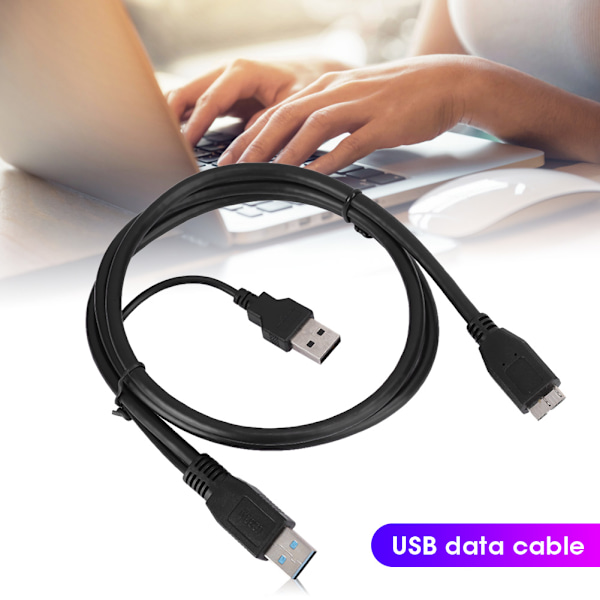 USB3.0 - Micro USB -mobiilikovalevyn datakaapeli lisävirtaliitännällä, kaksinkertainen virtalähde C0109 1m