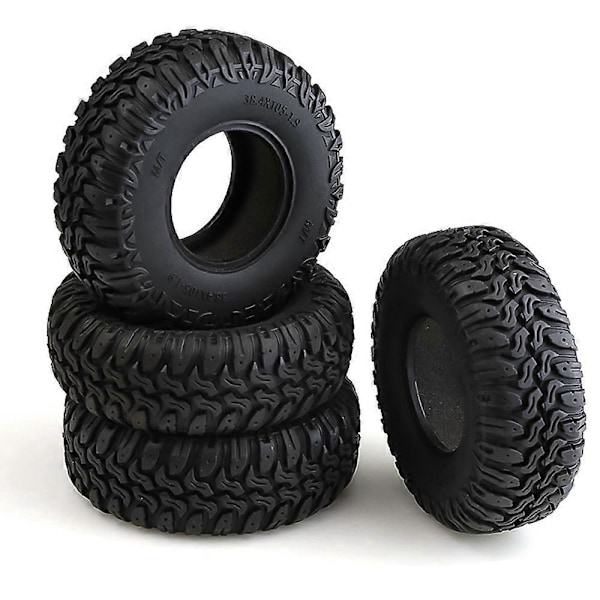 4 KPL 105MM 1.9 Kumirenkaat Pyöränrenkaat 1/10 RC Crawler -autoihin