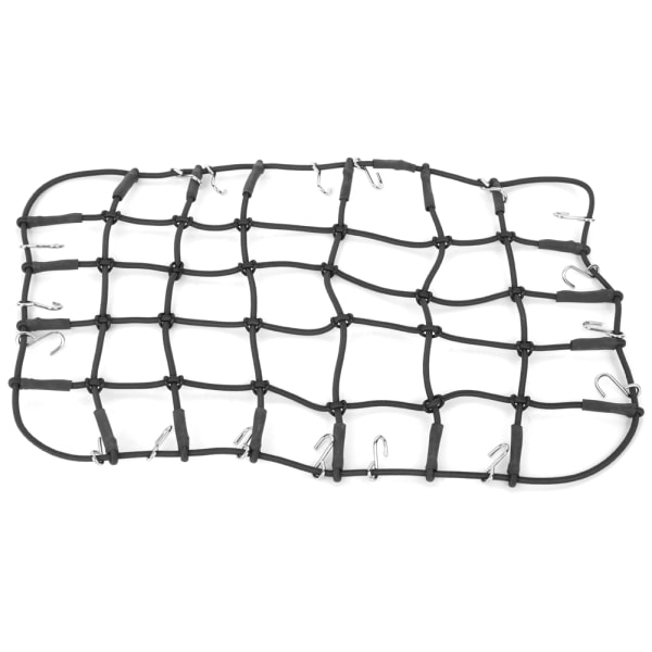 Elastiskt bagage takräcke nät töjbart simuleringstillbehör för 1/8 1/10 RC CrawlerBlack