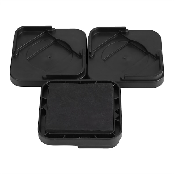 8-pack halkfria möbelbensplattor för bord, skrivbord, säng, soffa och stolar (svart)