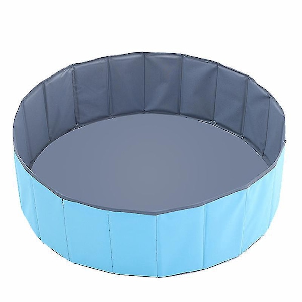 Sammenklappelig Baby Swimming Pool med Ocean Ball, 120cm - Blå