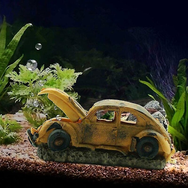 Akvariedekorationer för landskap konstgjord harts akvarium dekorationstillbehör 16X7X7cm,