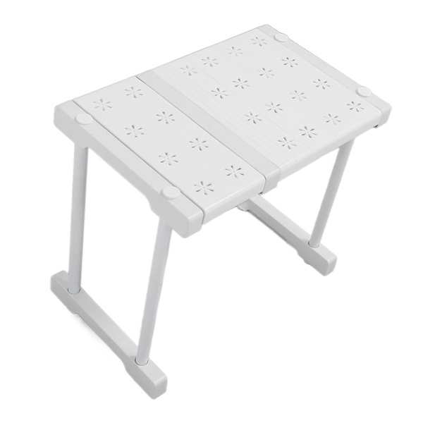 Expanderbar hylla stapelbar 121lb lastbärande avdelare förvaringsställ för garderob skåp längd 27‑38cm / 10.6‑15in