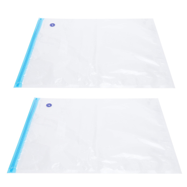 2 st 50x35CM Vakuumförseglingspåsar Vakuumförpackningspåsar med 3CM förseglingsmun