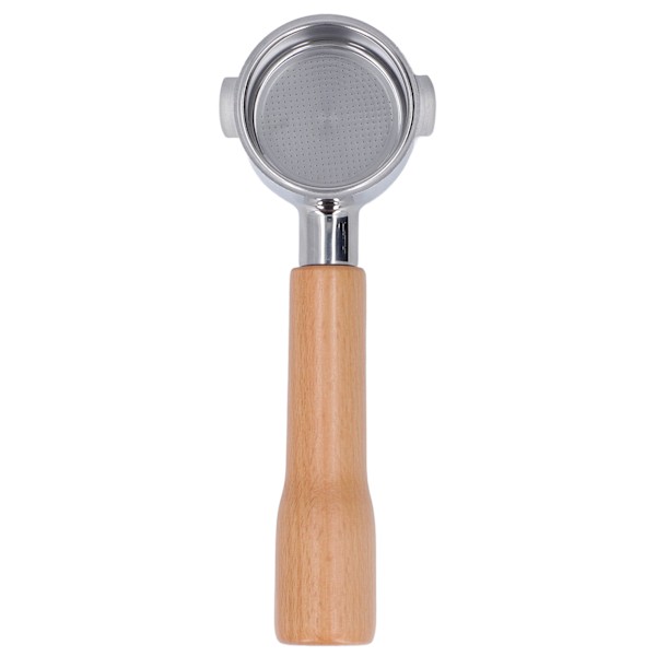 Portafilter 51mm 2 korvaa pohjaton kahvakahva ruostumaton teräs Delonghi ECO310 C1 -tyyppiin pyökki