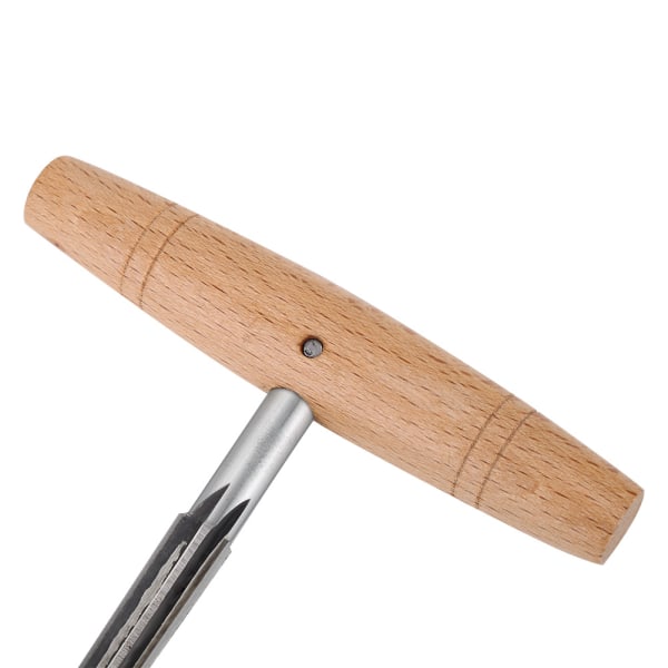 Holdbar stålpind hulrømmer med træhåndtag Luthier reparationsværktøj til 3/4 4/4 violin
