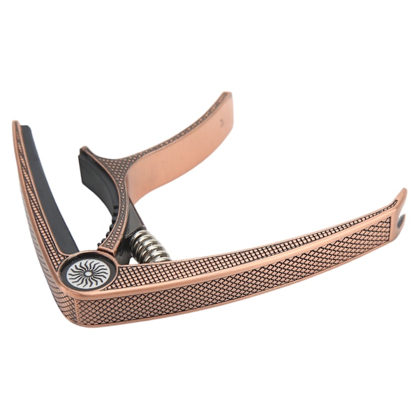 6-strenget akustisk Capo Højstyrke Metal Universal Electric Guitar Capo for Performance rødt kobber