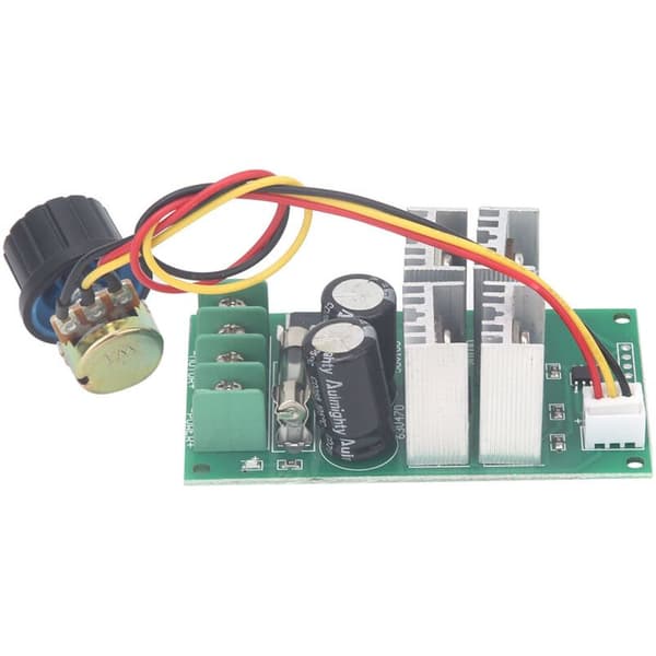 20A PWM-controller til 6-60V DC-motorer med hastighedsregulering og potentiometer