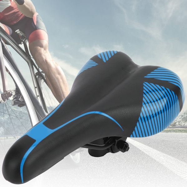 Svamp, halkfri cykelsits, sadelbytestillbehör för mountainbike (blå 113 cykelsadel)