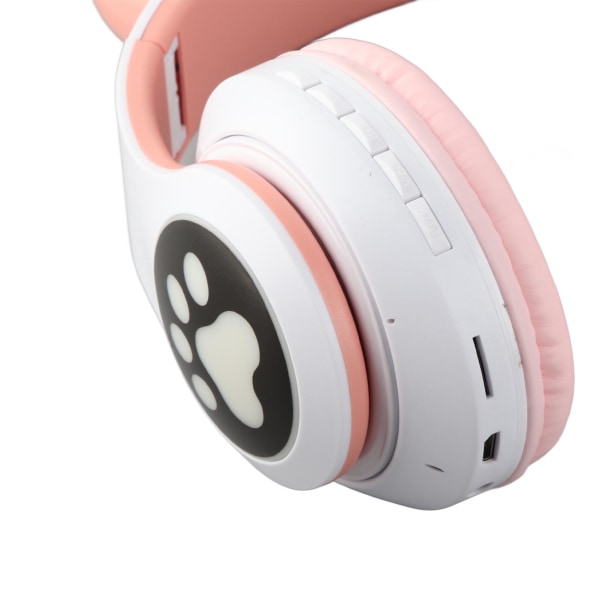 RGB Cat Ear-hörlurar Söt multifunktions HiFi Stereoljud Tung bas Trådlöst Bluetooth 5.0-headset för spelmusik