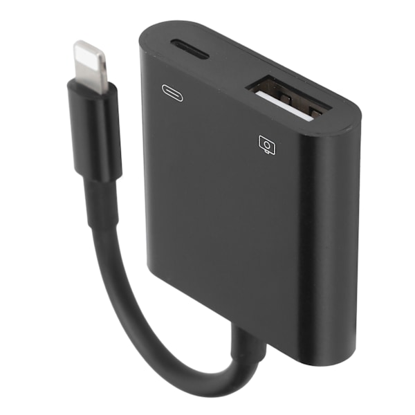 För IOS till USB2.0 Adapter 2 i 1 OTG Adapter med Laddningsport Telefon USB-konverterare