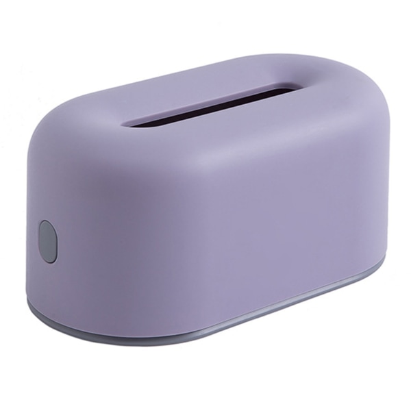 Nordic Ins Plastic Tissue Box Simple Paper Holder Dispenser Home Storage Case for Home Dormitory Bedroom Coffee Table Restaurant Light Purple