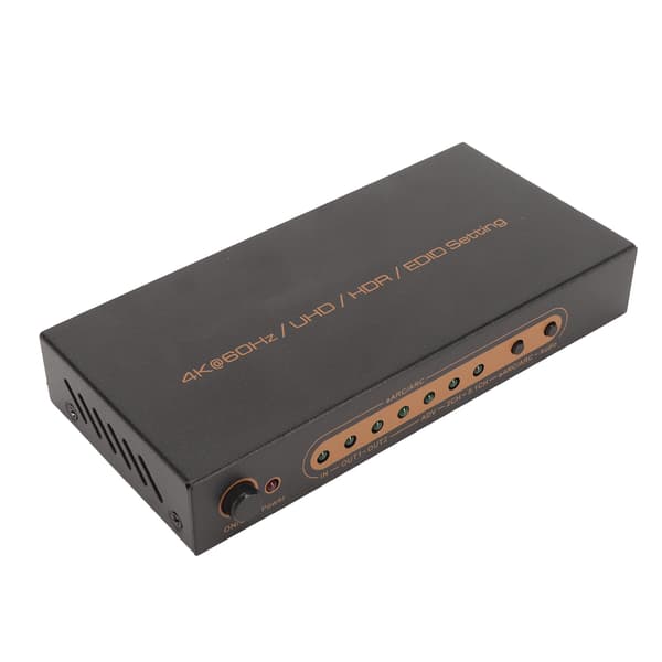 HD Multimedia Interface Ljudextraktor 4K 60Hz HDR HD Multimedia Interface EARC ARC Ljudextraktor Omvandlare 100‑240V EU-kontakt