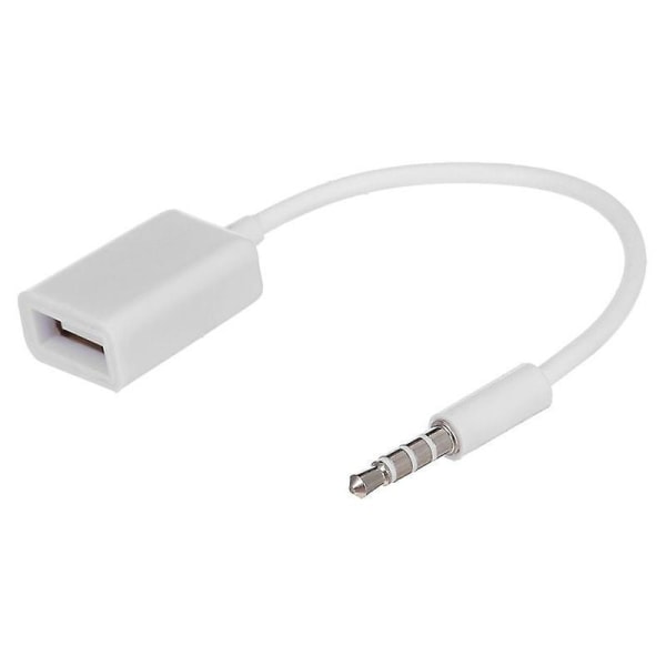 USB Aux Audio -kaapelisovitin 3,5 mm uros-2,0 naaras -automuunninjohto
