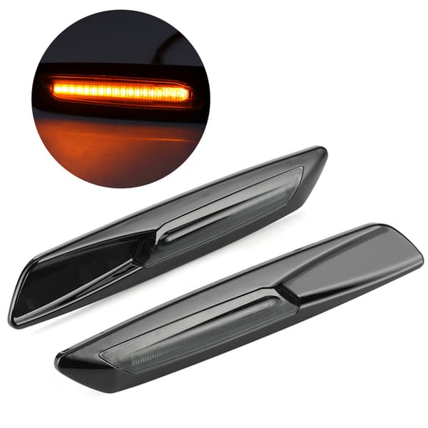 2 stk LED Blinklys Fender Side Marker Lys Høj Lysstyrke Passer til E81 E82 E90 E60 E61