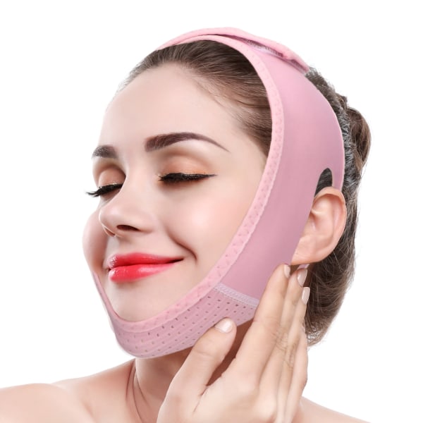 Facial Slimming Mask Slimming Bandage Ansiktsbehandling Dubbelhakvård Viktminskning Ansiktsbälten
