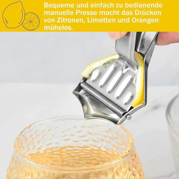 håndjuicer i rustfritt stål, manuell juicer