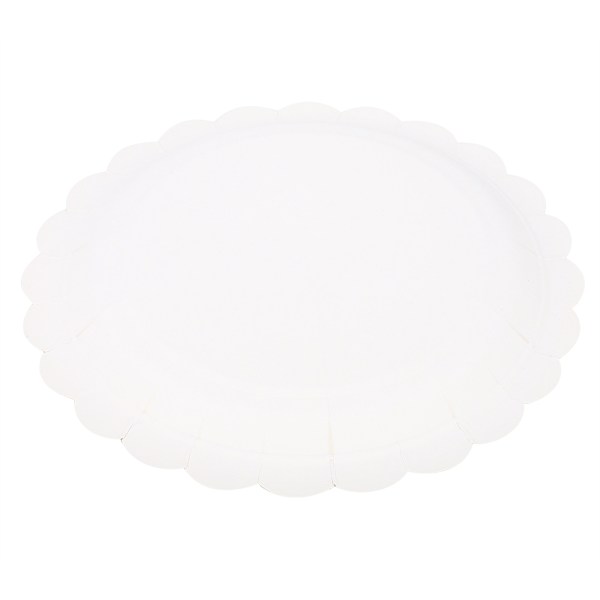 8 stk 7 tommers engangspapir runde tallerken bursdag bryllupsfest forsyninger tallerken servise rosa 8 stk 18 cm / 7 tommer