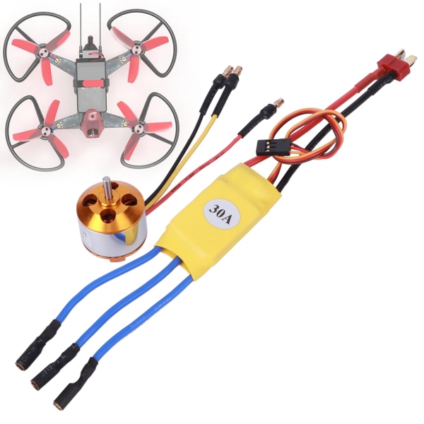 30A ESC Gul A2212 KV1000 / KV1400 / KV2200 Borstlös Motor för Fjärrkontroll Drone(A2212 KV2200 )