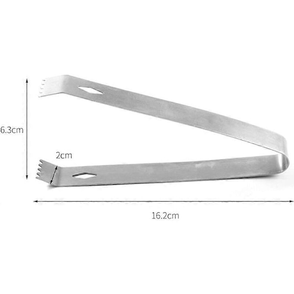 Istång, Sockertång i Rostfritt Stål, Ishink, Bartång Istång, 16cm