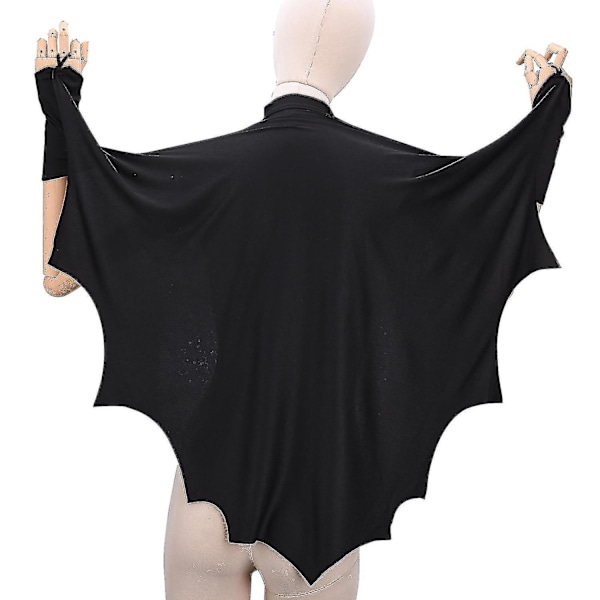 Sorte flagermusvinger kostume tilbehør - Perfekt til drage, vampyr eller flagermus kostume 120cm